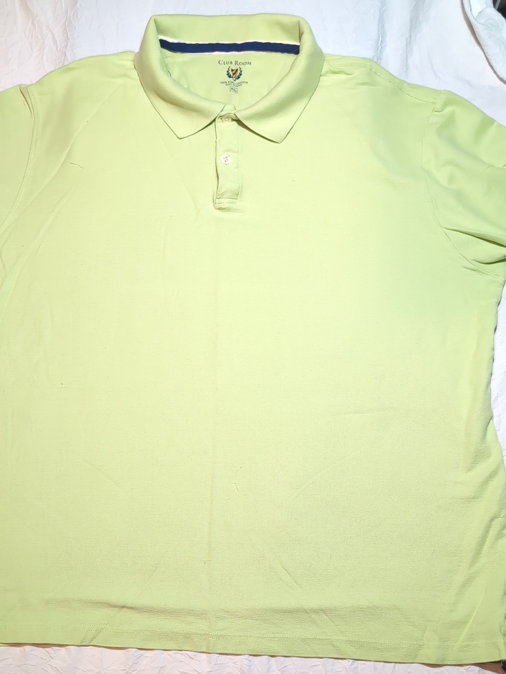 Club Room Men's Pale Lime Polo Shirt